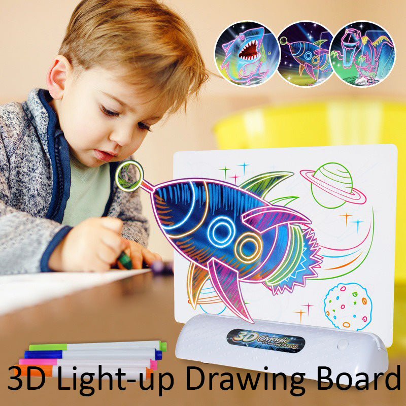 ZUSH - Papan Gambar Ajaib LED 3D: Luar Angkasa 