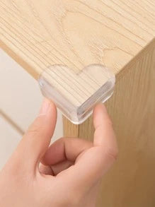 ZUSH - Kids Safety Table Corner Protectant, Angle Cover, Anti-Collision Table Corner Protector With Double-side Tape For Household (4 Pieces)