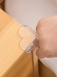 ZUSH - Kids Safety Table Corner Protectant, Angle Cover, Anti-Collision Table Corner Protector With Double-side Tape For Household (4 Pieces)