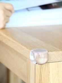 ZUSH - Kids Safety Table Corner Protectant, Angle Cover, Anti-Collision Table Corner Protector With Double-side Tape For Household (4 Pieces)