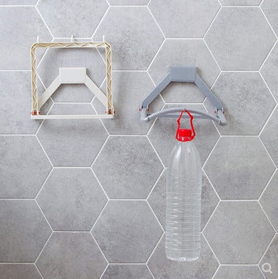 ZUSH - Collapsible Washbasin Rack Holder, Non-Porous Wall-Mounted Toilet Rack, Bathroom Rack, Toilet Rack Shelf, Multi purpose Rack Holder