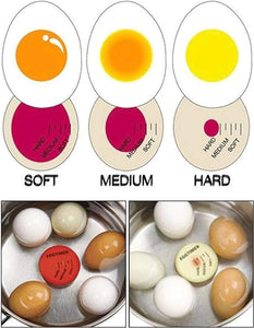 ZUSH - Colourtales Slicon Color Changing Egg Timer Soft Hard Boiled Eggs Cooking Kitchen Tool - Zush.sg