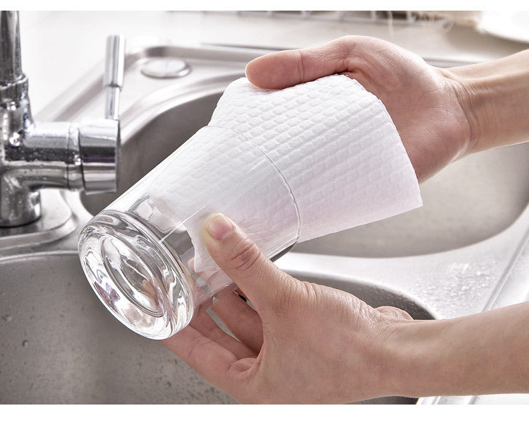 ZUSH - Handuk Dapur Ramah Lingkungan Non-Anyaman yang Dapat Digunakan Kembali dan Dapat Dicuci 