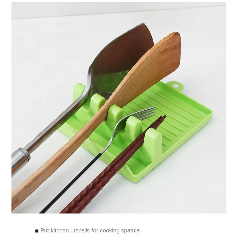 ZUSH - Rak Spatula Tempat Penutup Panci Penyimpanan Peralatan Dapur Istirahat 