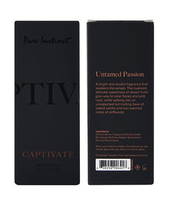 Pure Instinct Captivate Pheromone Cologne Spray 60ml