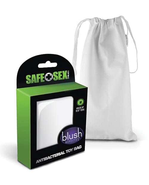 Blush Novelties - Safe Sex Antibacterial Toy Storage Bag Medium (White)