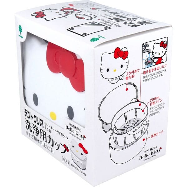 Kiyo Pyrethrum Hello Kitty Dentclear Cleaning Cup — White
