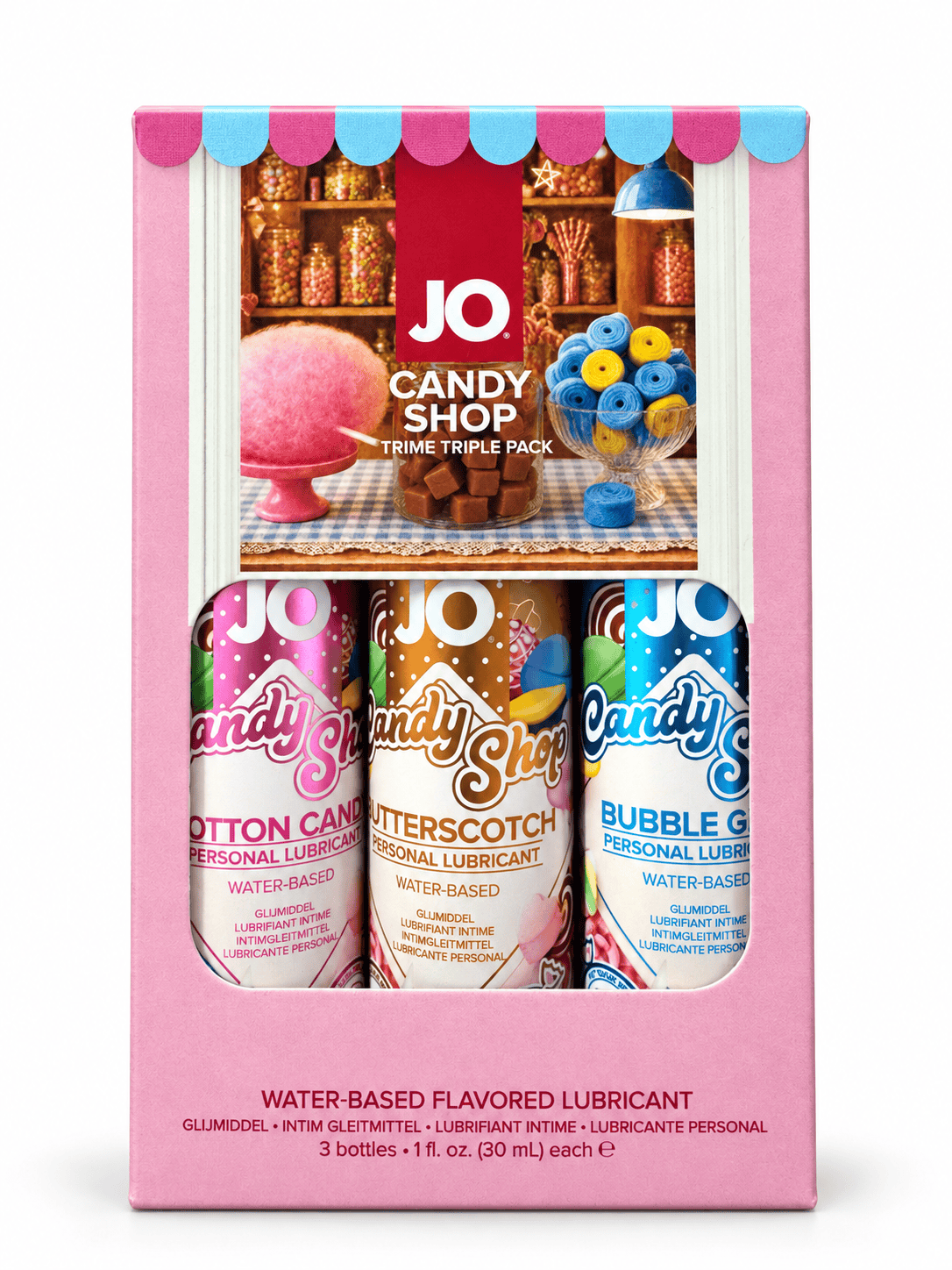 System JO - Tri-Me Candy Shoppe Flavoured Water-Based Lubricant Triple Pack 3 × 30 ml
