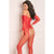 Rene Rofe - Make You Melt Bodystocking Costume OS (Red)
