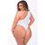 Pink Lipstick - Off The Wall Seamless Bodysuit Costume 3X/4 (White)