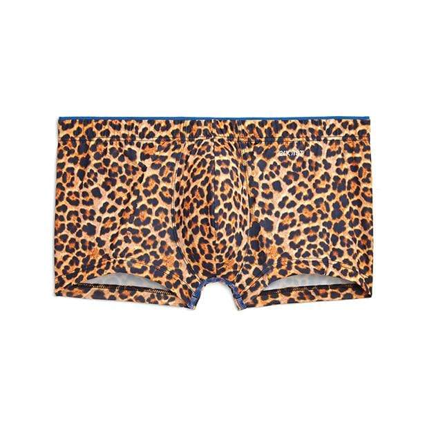 2XIST - Sliq Micro 1 Trunk Underwear Cheetah S (Orange) | Zush.sg