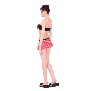 A&T - Dot Ribbon Beach Bikini Costume (Multi Colour) | CherryAffairs Singapore