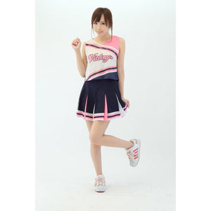 A&T - Lovely Cheerleader Costume (Multi Colour) | CherryAffairs Singapore