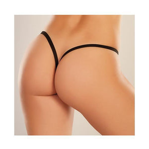 Allure Lingerie - Adore Between the Cheats Wetlook Panty O/S (Black) Lingerie (Non Vibration) 883045911193 CherryAffairs