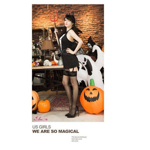 Anna Mu - 3 Piece Suits Little Devil Costume Set NA13030046 (Black) | CherryAffairs Singapore