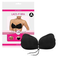 Bye Bra - Lace and Push Up Lace-It Bra Cup A (Black) | CherryAffairs Singapore
