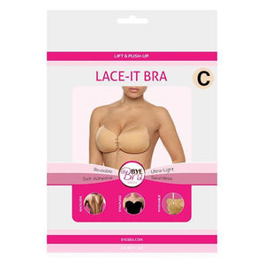 Bye Bra - Lace and Push Up Lace-It Bra Cup C (Nude) | CherryAffairs Singapore