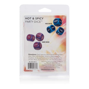 California Exotics - Hot and Spicy Party Dice (Multi Colour) Games 716770043313 CherryAffairs