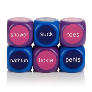 California Exotics - Hot and Spicy Party Dice (Multi Colour) Games 716770043313 CherryAffairs
