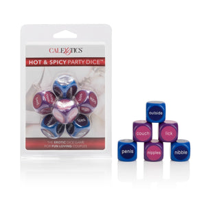 California Exotics - Hot and Spicy Party Dice (Multi Colour) Games 716770043313 CherryAffairs