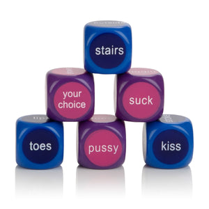 California Exotics - Hot and Spicy Party Dice (Multi Colour) Games 716770043313 CherryAffairs