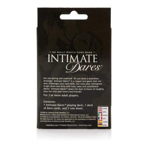 California Exotics - Intimate Dares Card Game (White) Games 716770050182 CherryAffairs