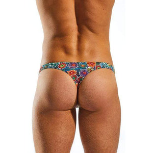 Cock Sox - Enhancing Pouch Thong Calavera Underwear M (Multi Colour) Gay Pride Underwear 9342504027451 CherryAffairs