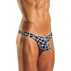 Cock Sox - Enhancing Pouch Thong Giraffe Underwear S (Black) Gay Pride Underwear 9342504025723 CherryAffairs