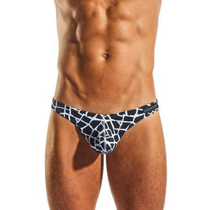 Cock Sox - Enhancing Pouch Thong Giraffe Underwear S (Black) | Zush.sg