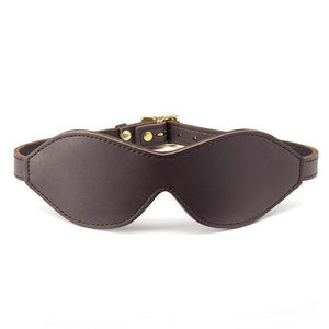 Coco de Mer - Leather Blind Fold (Brown) | Zush.sg