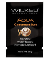 Copy of Wicked - Aqua Almond Bun Flavored Water Based Lubricant Sachet 3ml Lube (Water Based) 713079903409 CherryAffairs