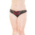 Coquette - Low Rise Stretch Lace and Satin Panty XL (Black/Red) | Zush.sg