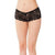 Coquette - Low Rise Stretch Scallop Lace Booty Short Panty O/S (Black) | Zush.sg