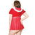 Coquette - Stretch Velvet Hooded Santa Teddy with Faux Trim & Removable Skirt Queen (Red) | CherryAffairs Singapore