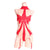 Day Dream - Body Stocking and Garter Stocking Set with Ribbon Garter Belt Costume (Red) Costumes 293455483 CherryAffairs