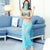 Day Dream - Sexy Arabian 5 piece set with Sheer Drop Costume (Blue) Costumes 293459675 CherryAffairs