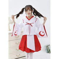 Daydream - A Shrine Maiden Costume (Multi Colour) Costumes 319712365 CherryAffairs