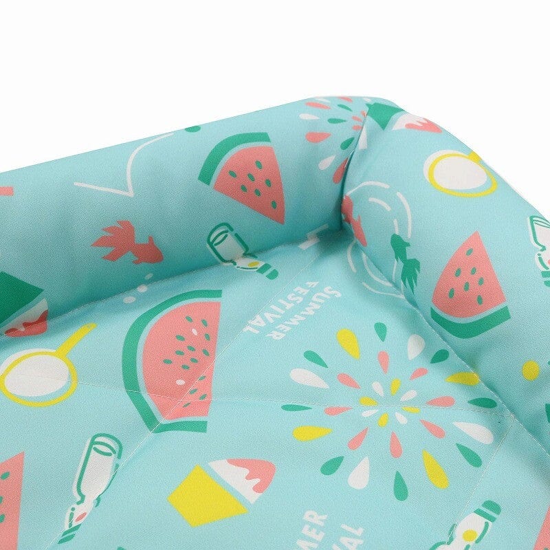 DoggyMan - Hayashi Sarara Feel Edged Summer Festival Water Resistent Pet Bed (Blue) Pet Bed 4976555916713 CherryAffairs