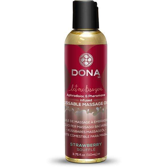 Dona - Let Me Kiss You Aphrodisiac and Pheromone Infused Kissable Strawberry Souffle Massage Oil 110ml | Zush.sg