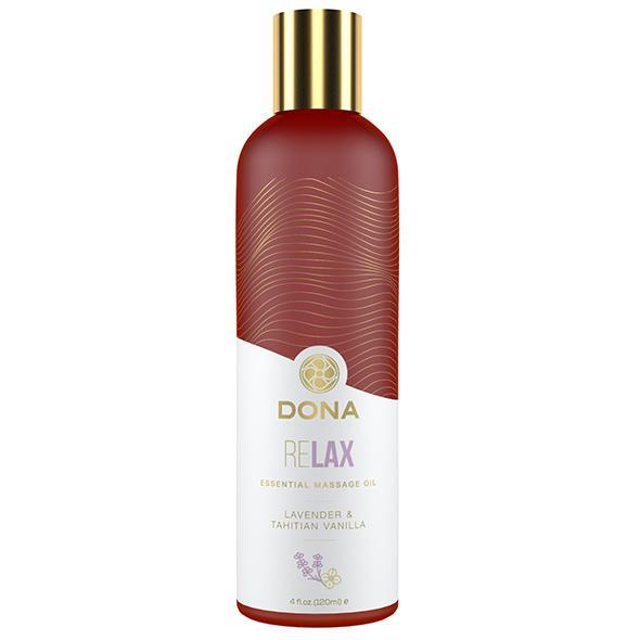 Dona -  Relax Lavender and Tahitian Vanilla Essential Massage Oil 120ml | Zush.sg
