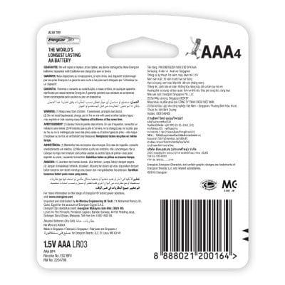 Energizer AAA Max Alkaline Batteries – E92, 50 Count, Expiration 2032