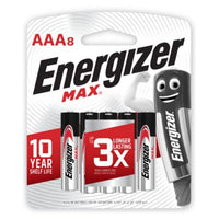 Energizer - Max Alkaline Power E92 AAA Battery Value Pack Battery 8888021200720 CherryAffairs
