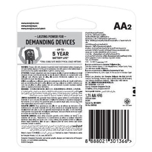 Energizer - Recharge Extreme NH15E Recharged Pack of 2 AA Batteries (2300 mAh) Battery 8888021301366 CherryAffairs
