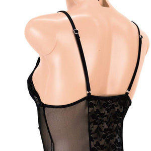 Enjoy Toys - Mon Cheri Teddy Garter Sexy Lingerie mon0125 (Black) Lingerie (Non Vibration) 319709408 CherryAffairs
