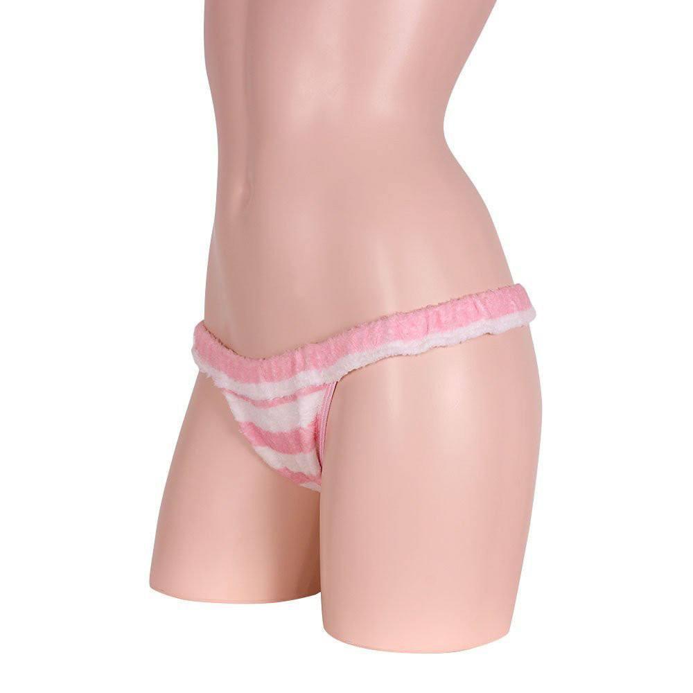 Erox - Beautiful Young Lady's Stripe Panties (Pink) | CherryAffairs Singapore