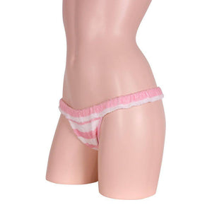 Erox - Beautiful Young Lady's Stripe Panties (Pink) | CherryAffairs Singapore
