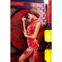 EROX - China Sexy Cheong Sam Costume (Red) | Zush.sg