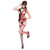 Erox - Passion & Pitch-black Side Laced-up Open Bustier 5 Piece Set (Red) | CherryAffairs Singapore