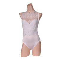 Erox - Pure White Lace Leotard Adult Costume (White) | Zush.sg