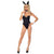 Escante - Naughty Bunny Costume S (Black) | Zush.sg